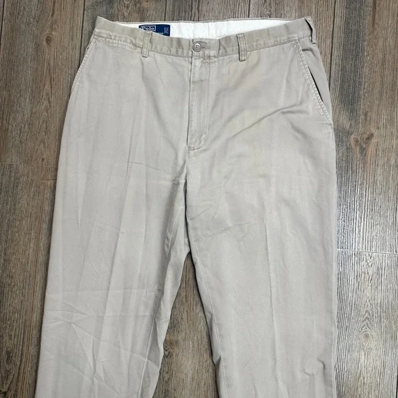 Polo Ralph Lauren Prospect Pant Mens 36T Tan Khaki Chino Straight Leg 36x36 - Picture 4 of 12